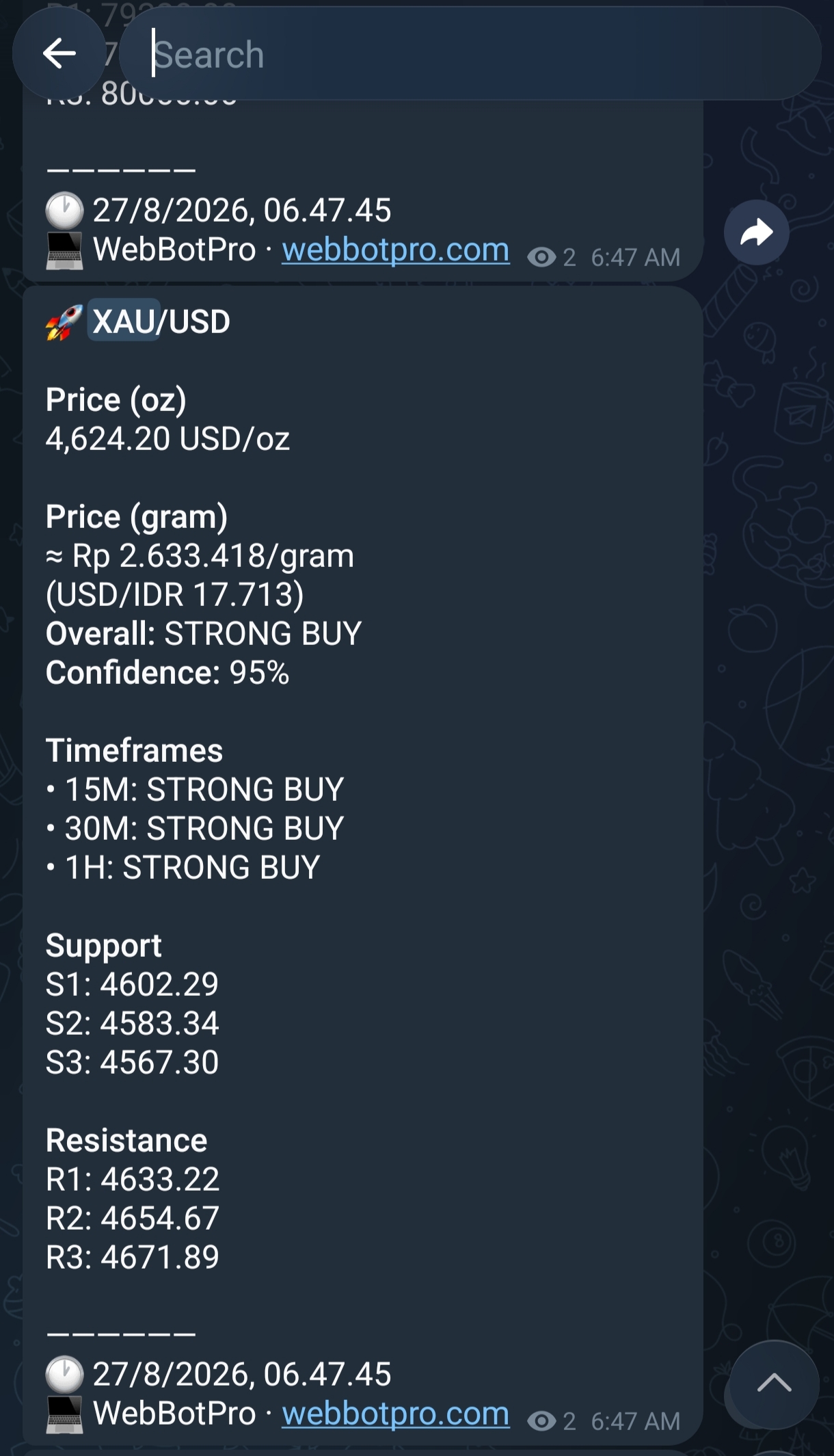 WhatsApp Market Signal